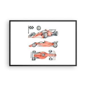 Plagát v čiernom ráme - Dobehnúť sen - 91x61 cm