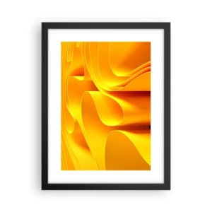 Plagát v čiernom ráme - Ako slnečné vlny - 30x40 cm