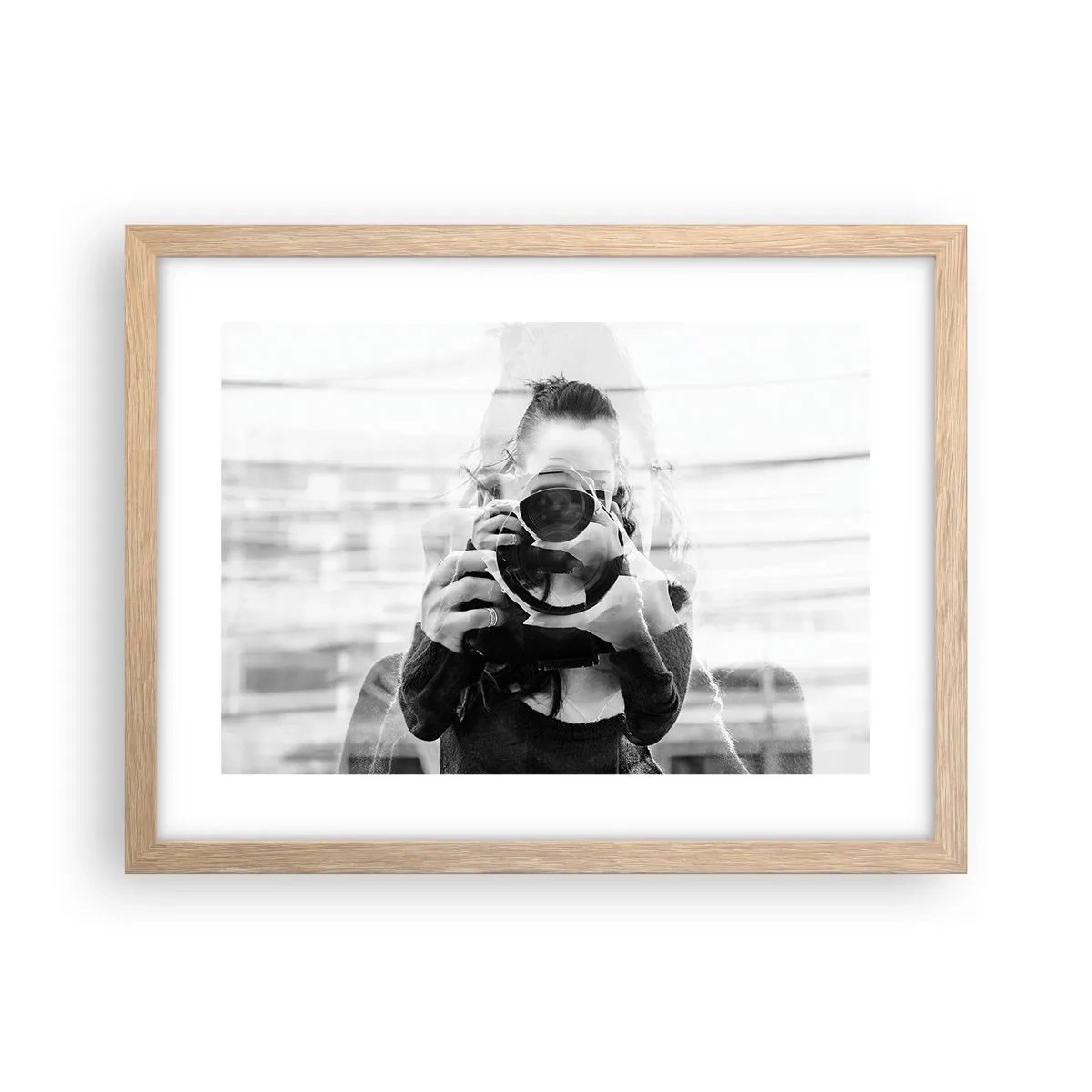 Plagát v ráme zo svetlého duba - Tvorca a materiál - 40x30 cm