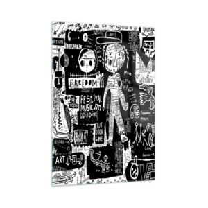 Obraz na skle - Práva a radosti duševnej mladosti - 50x70 cm