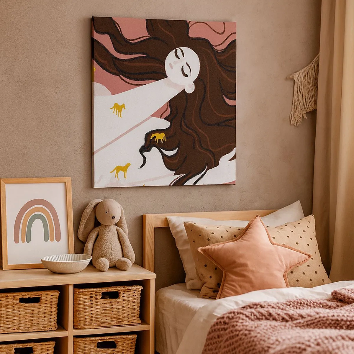 Obraz na plátne - Sen o zlatom koni - 30x30 cm