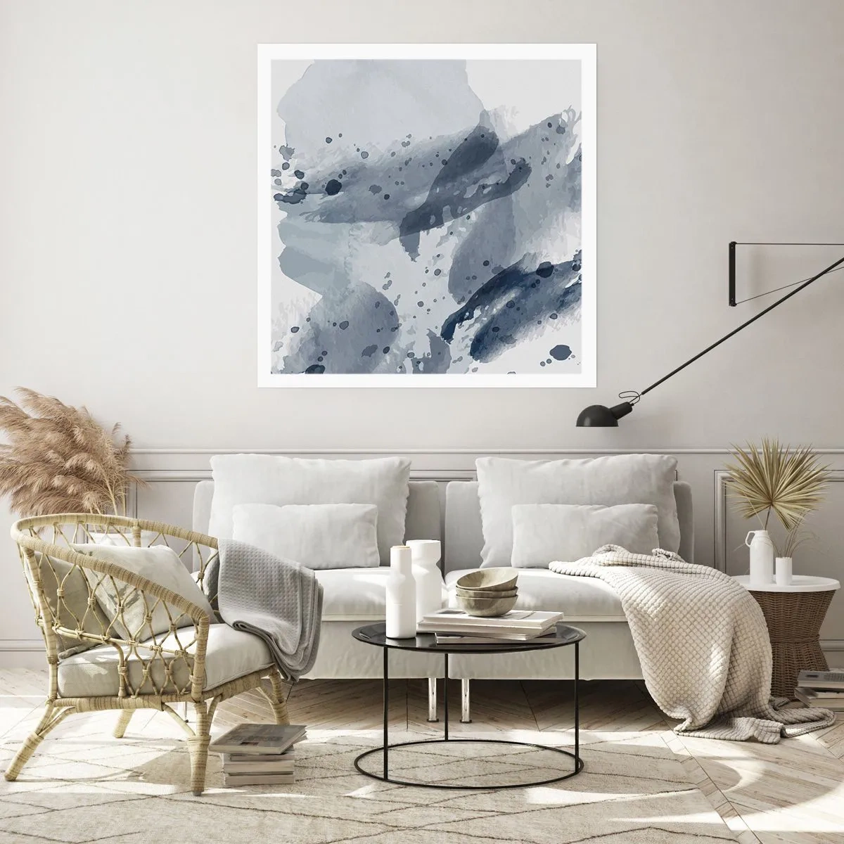 Plagát - Štúdia o povahe vody - 50x50 cm