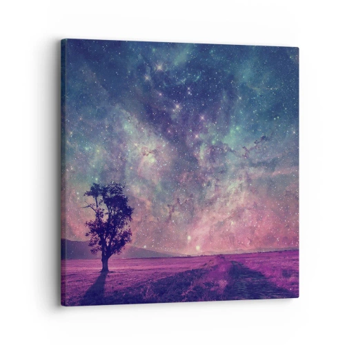 Obraz na plátne - Pod magickou oblohou - 30x30 cm