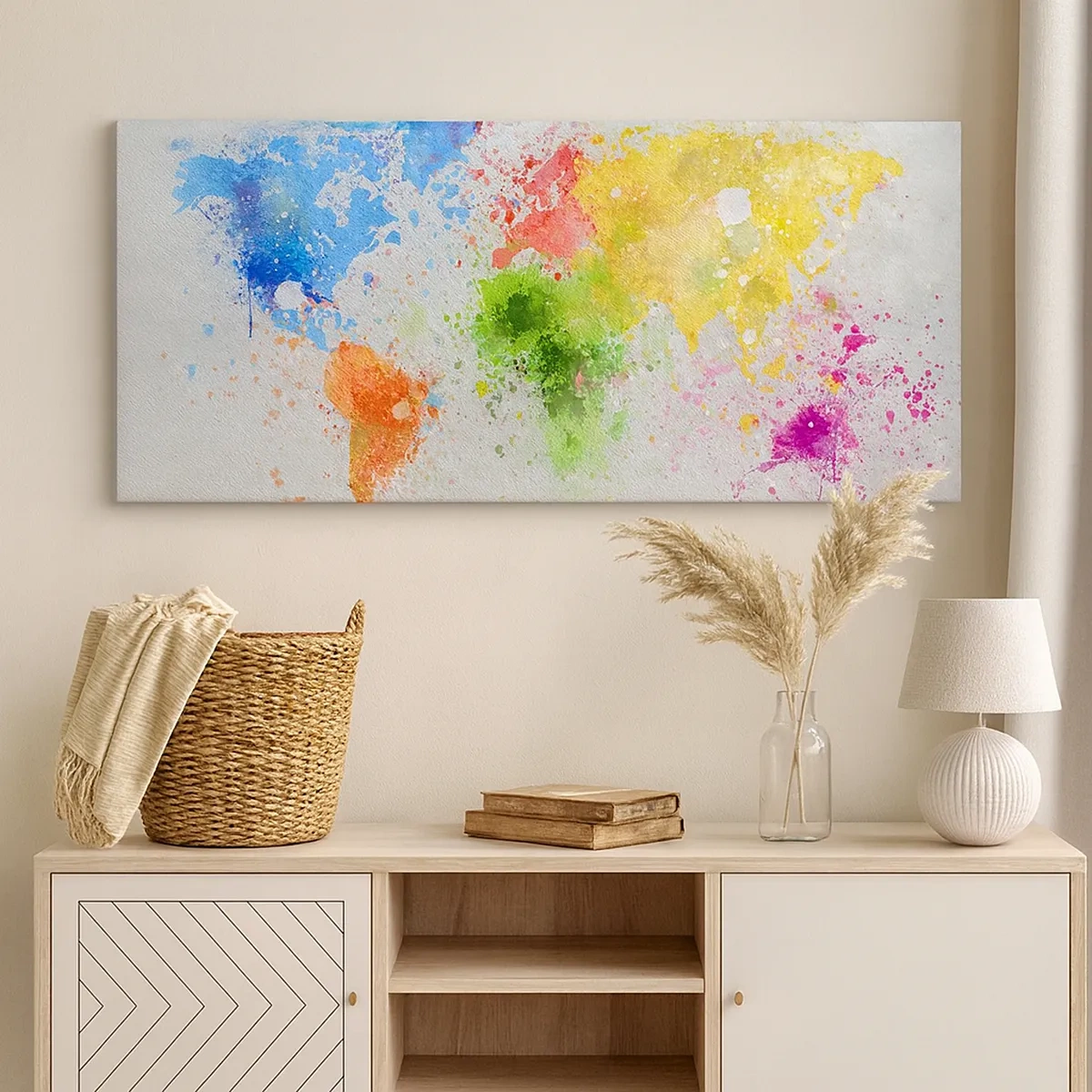 Obraz na plátne - Všetky farby sveta - 30x30 cm