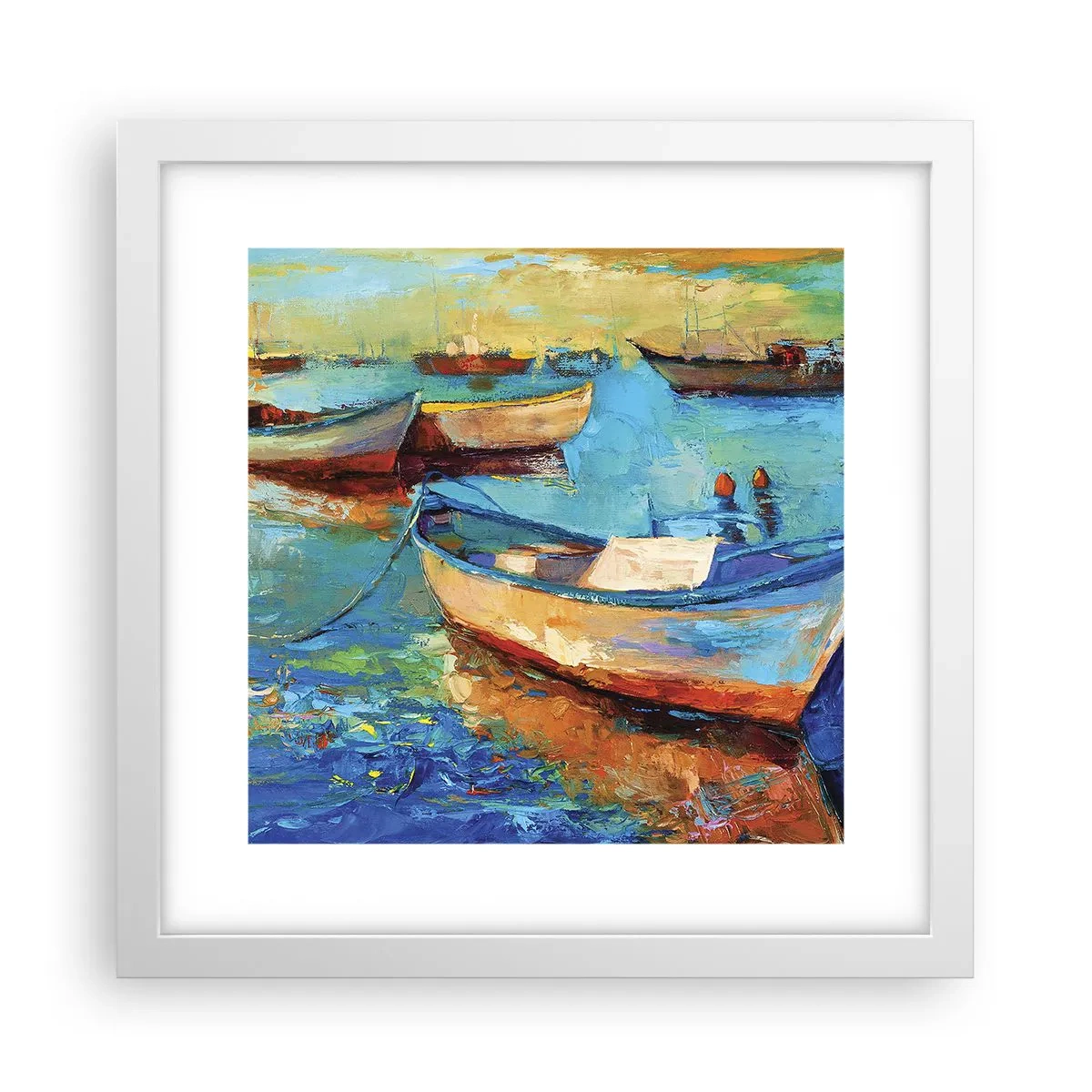 Plagát v bielom ráme - V južnom zálive - 30x30 cm