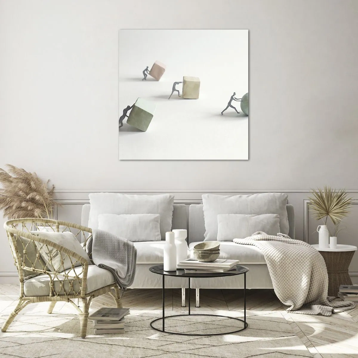 Obraz na skle - Život samotný - 50x50 cm