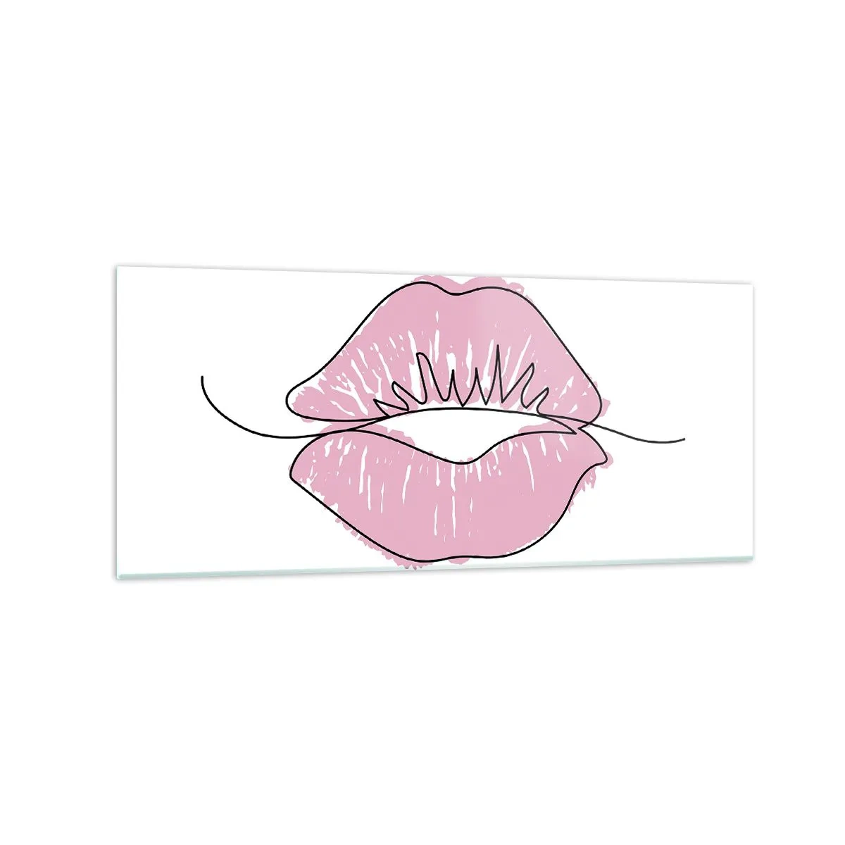 Obraz na skle - Si pripravený na bozk? - 120x50 cm