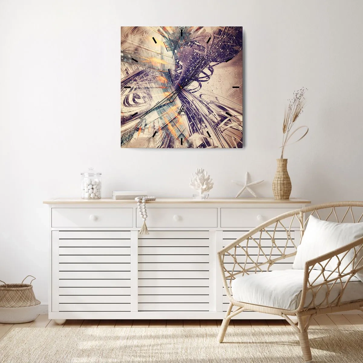 Nástenné hodiny - Vo veľkom zhone - 30x30 cm