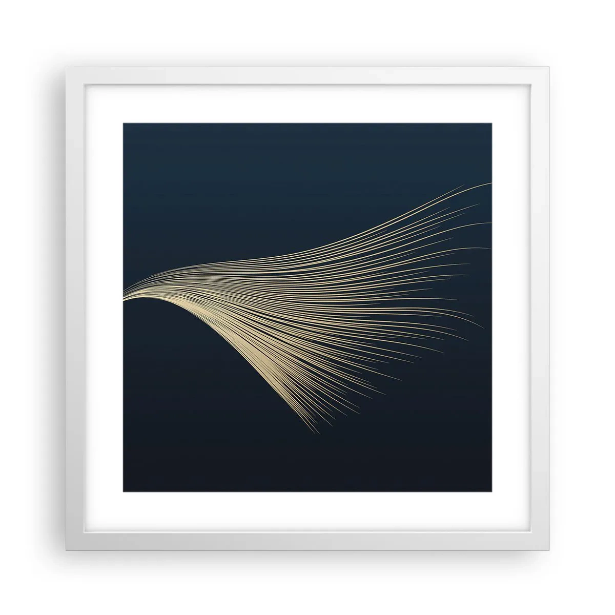 Plagát v bielom ráme - Ako anjelské vlasy - 40x40 cm