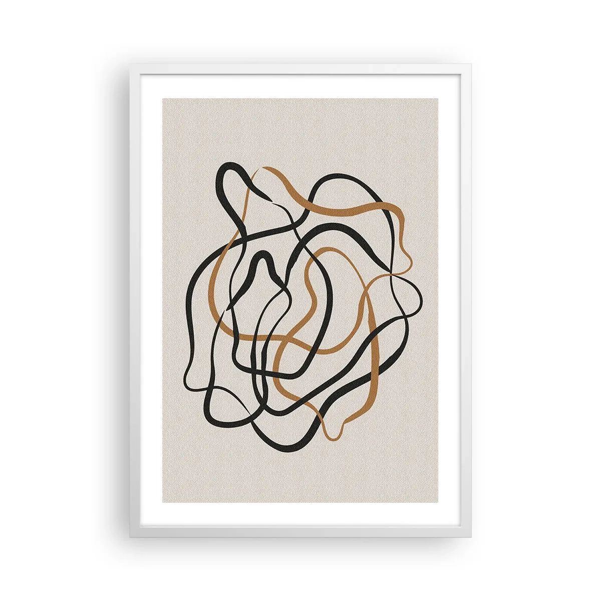 Plagát v bielom ráme - Všetko sa pokrútilo - 50x70 cm
