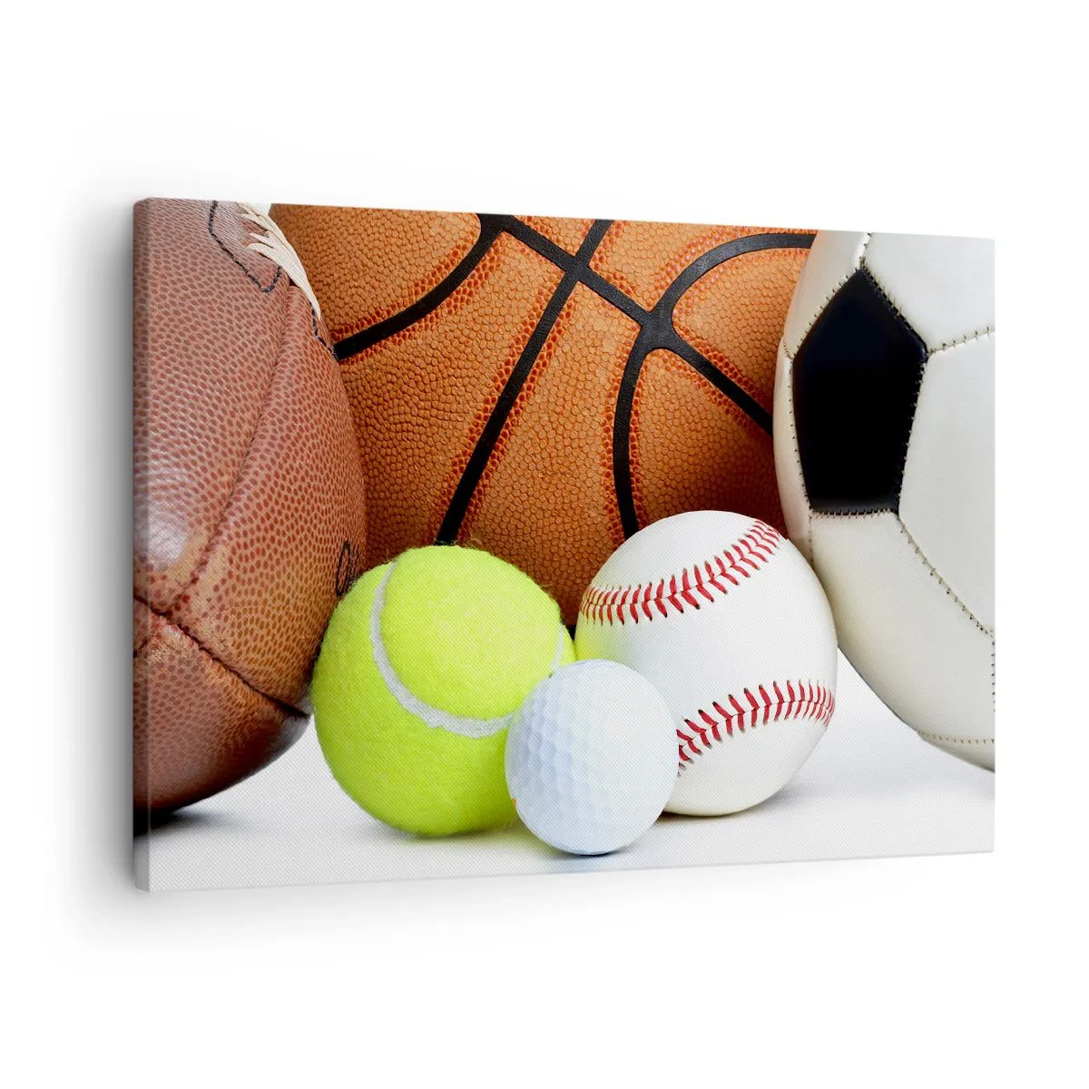 Obraz na plátne - Lopty rôznych športových disciplín - 70x50cm - Spája nás futbal! - Moderná nástenná dekorácia do obývacej izby a spálne ARTTOR