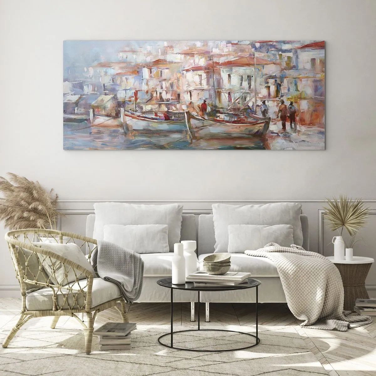 Obraz na skle - Pastelová dovolenka - 100x40 cm