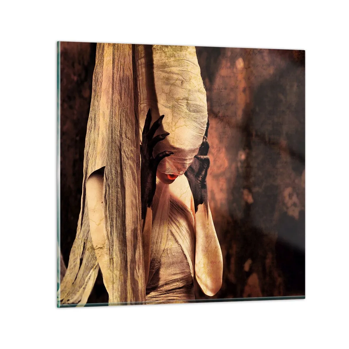 Obraz na skle - Medzi dobrom a zlom - 70x70 cm