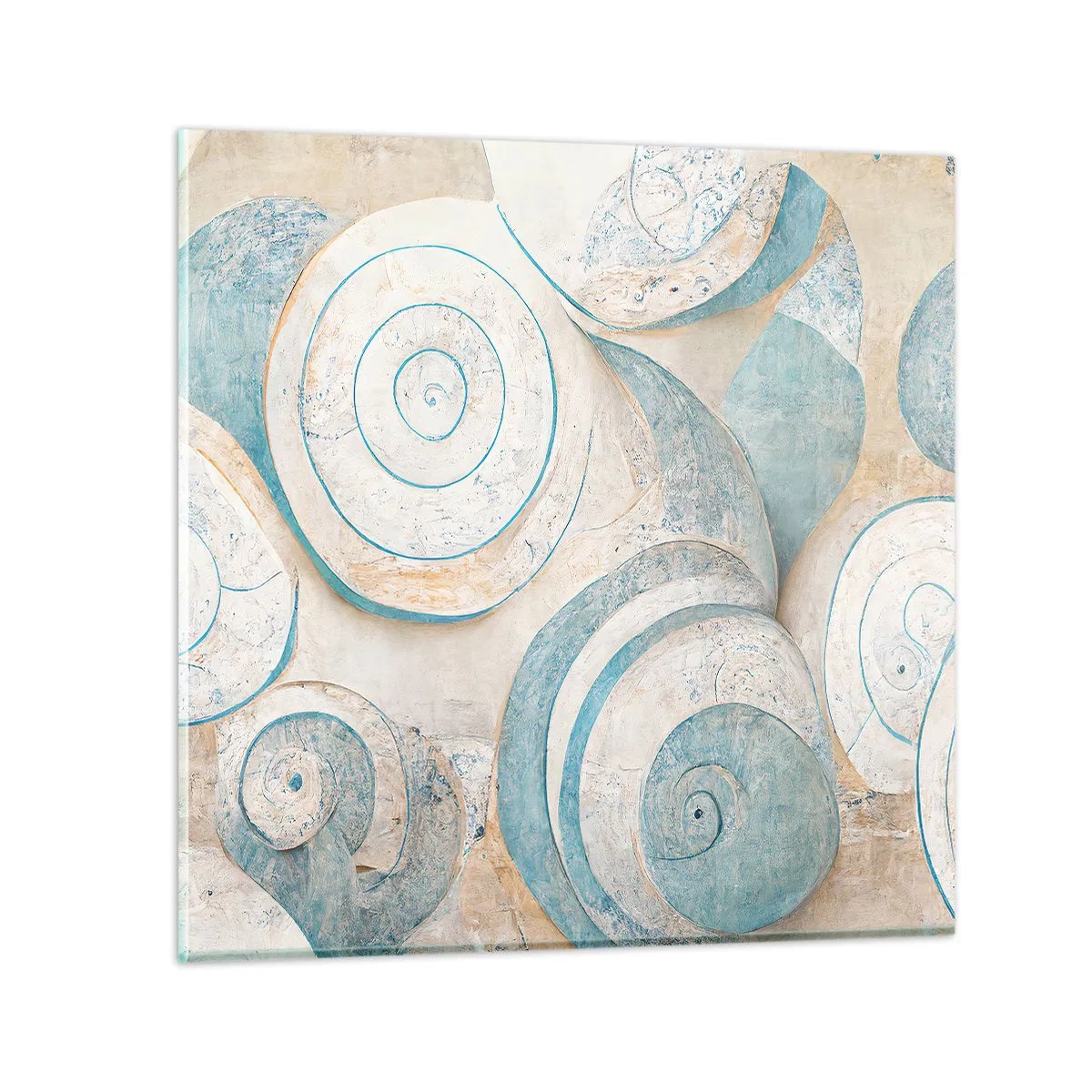 Obraz na skle - Čo skrýva mušľa? - 60x60 cm