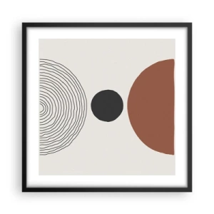 Plagát v čiernom ráme - V centre pozornosti - 50x50 cm
