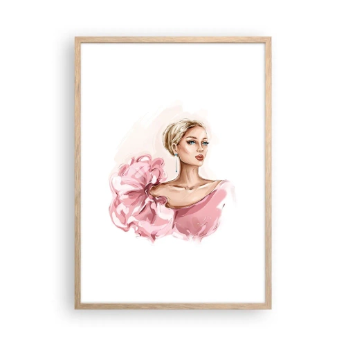Plagát v ráme zo svetlého duba - Ako maľovaná… - 50x70 cm