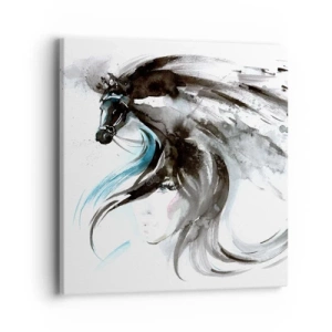 Obraz na plátne - Cval Čierneho kniežaťa - 40x40 cm