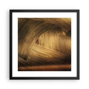 Plagát v čiernom ráme - V zlatom labyrinte - 40x40 cm