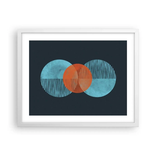 Plagát v bielom ráme - Symetrická kompozícia - 50x40 cm