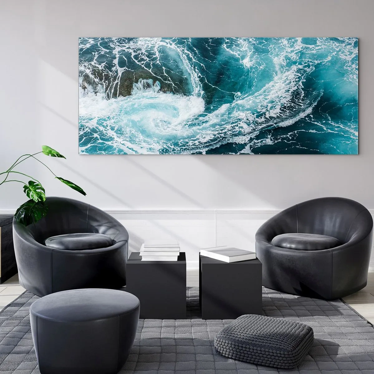 Obraz na skle - Brána do vnútra Zeme - 160x50 cm