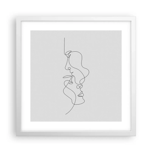 Plagát v bielom ráme - Žiar vášnivých túžob - 40x40 cm