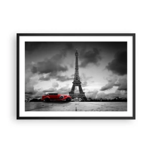 Plagát v čiernom ráme - Nie tak dávno v Paríži - 70x50 cm