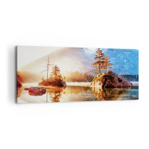 Obraz na plátne - Príroda v novom svetle - 100x40 cm