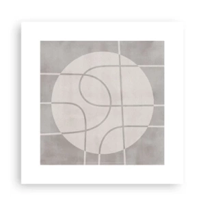 Plagát - Kruhovo a priamo - 30x30 cm