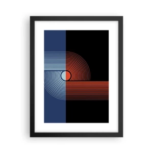 Plagát v čiernom ráme - V geometrickom objatí - 30x40 cm