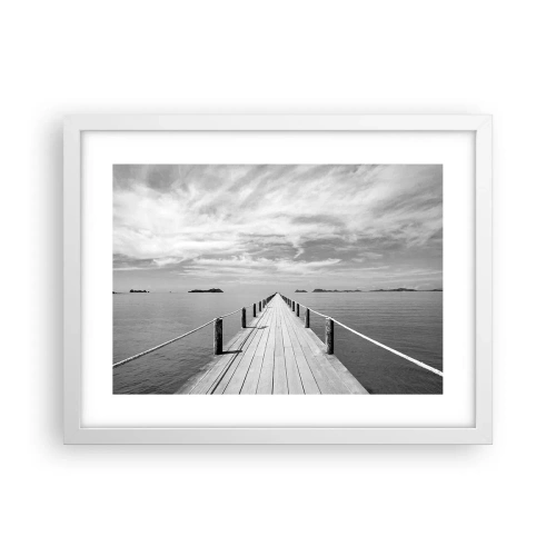 Plagát v bielom ráme - Čo tak cesta… - 40x30 cm