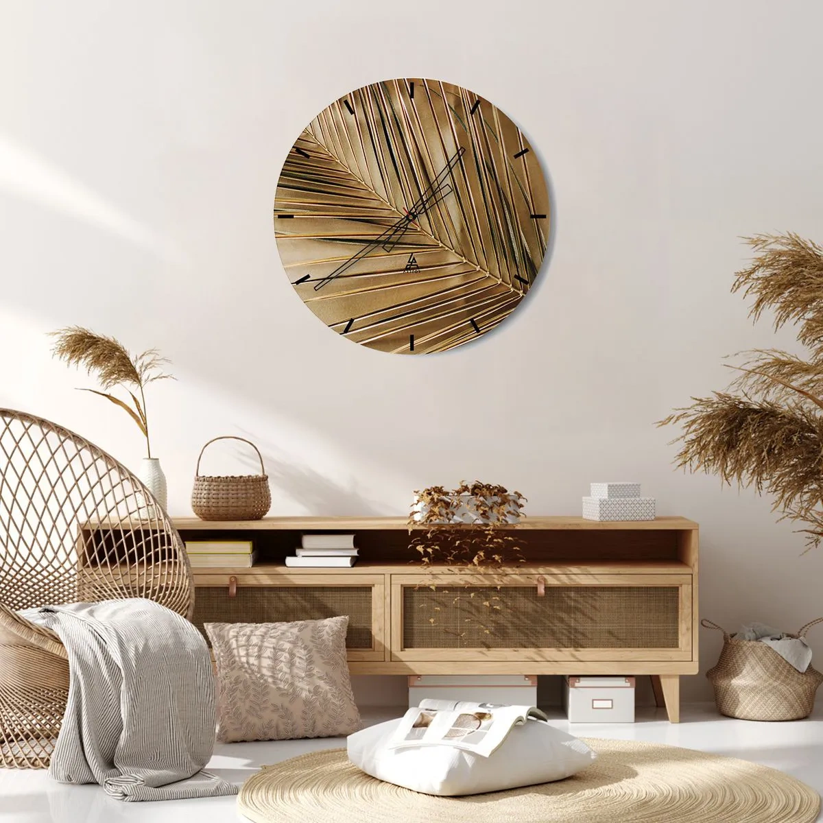 Nástenné hodiny - Prírodná kolonáda - 30x30 cm