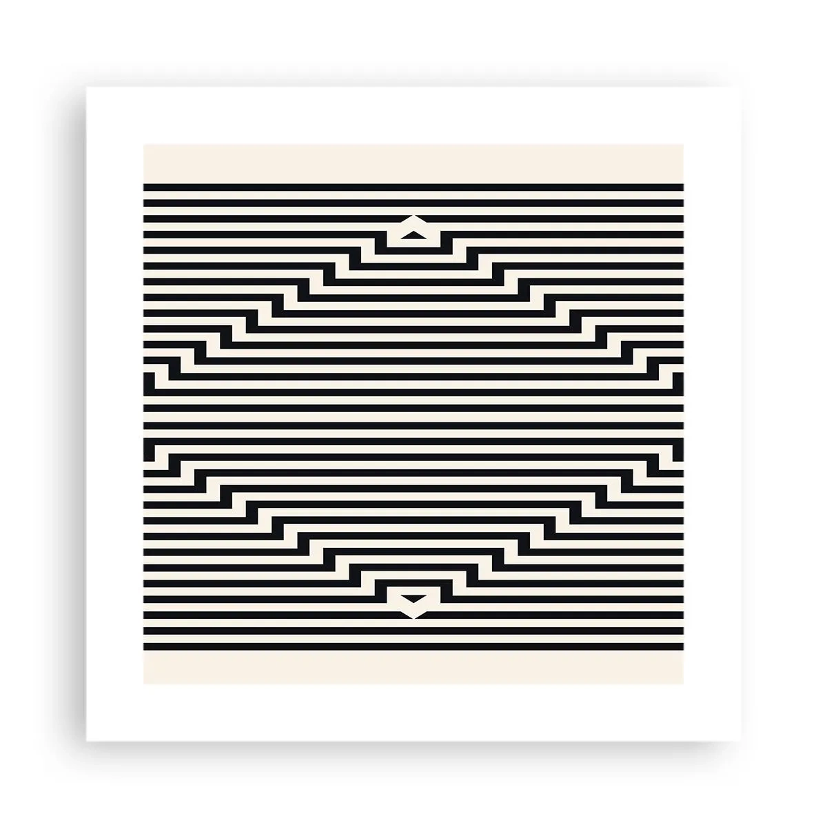 Plagát - Geometrická ilúzia - 40x40 cm
