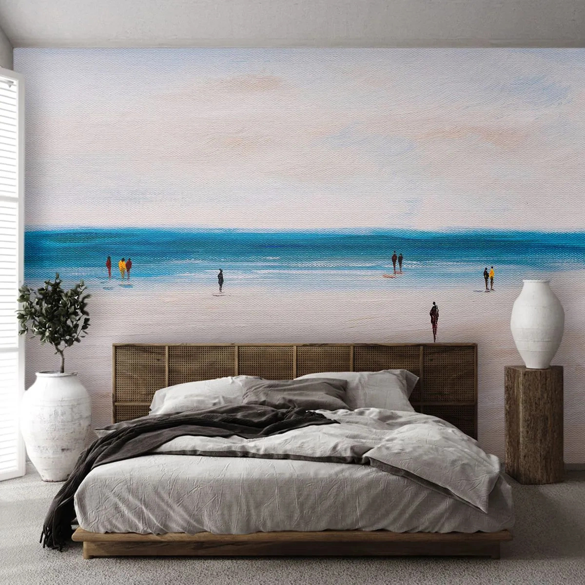 Fototapeta Premium Canvas - Prirodzená potreba - Pláž, Ľudia, Minimalizmus - 250x175 cm