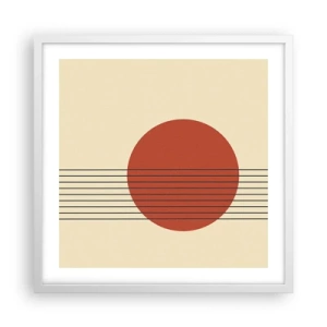 Plagát v bielom ráme - Stále dookola - 50x50 cm