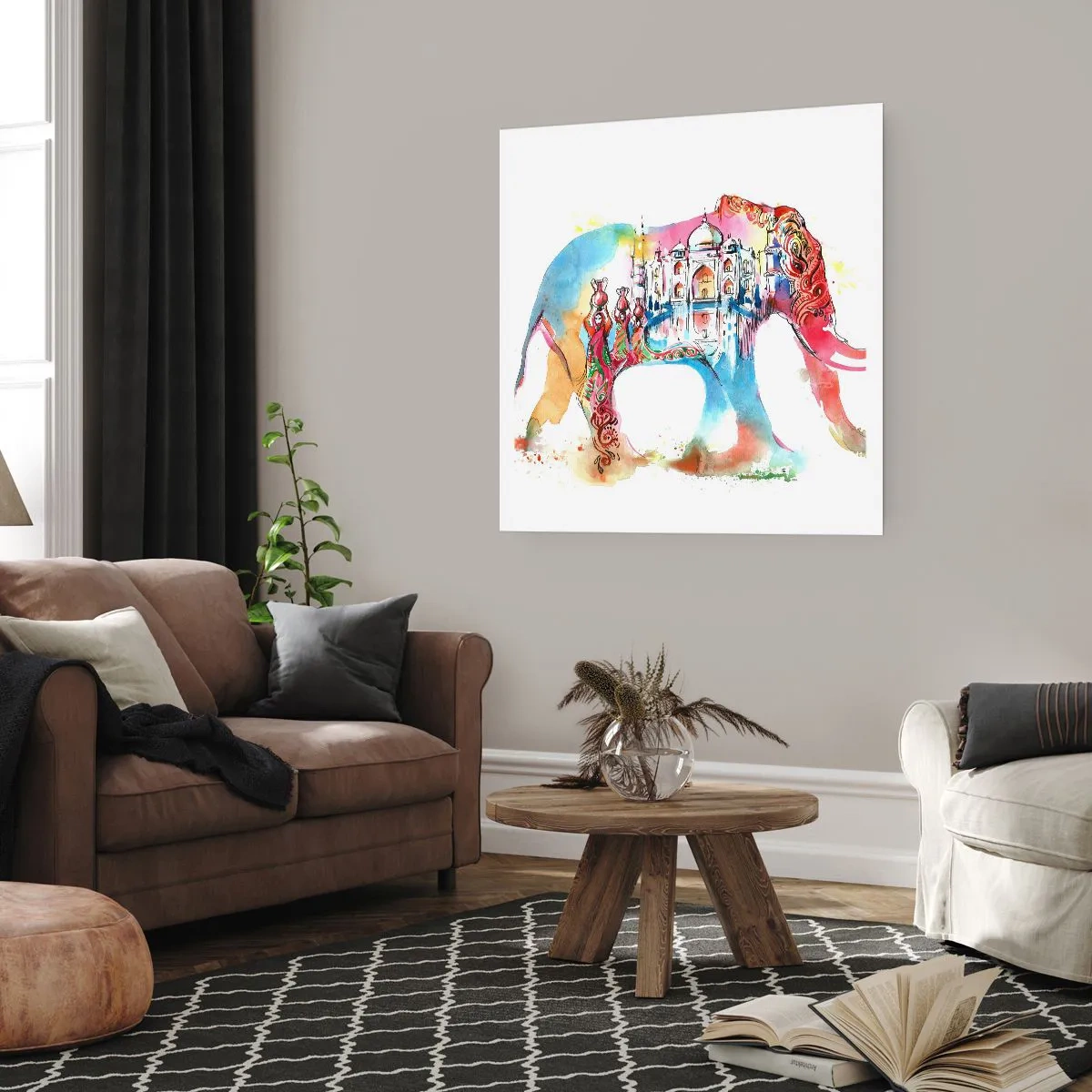 Plagát - India - aura lásky - 40x40 cm