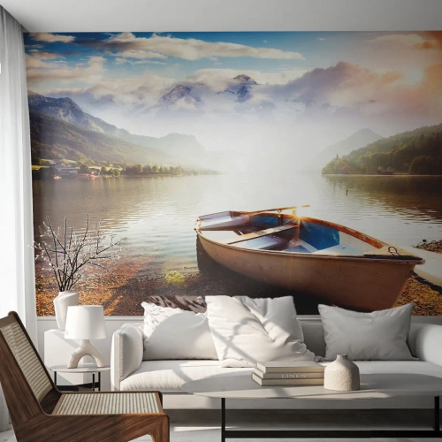 Fototapeta na mieru Premium Canvas - Pri veľkej a čistej vode - Krajina, Jazero, hory