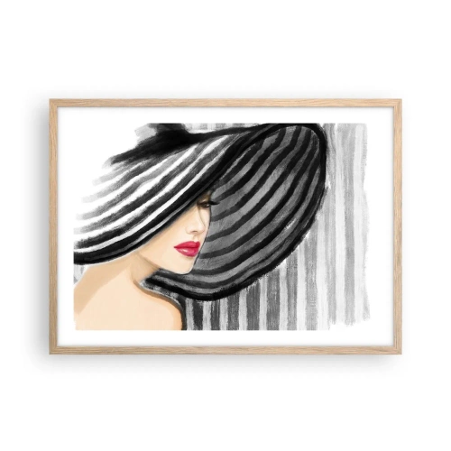 Plagát v ráme zo svetlého duba - Kde ťa hľadať? - 70x50 cm