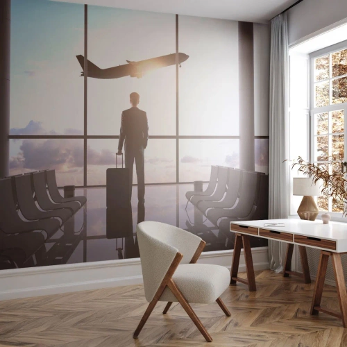Fototapeta Premium Canvas - Máš čas, spomaľ - LETISKO, Lietadlo, Cestuje - 250x175 cm