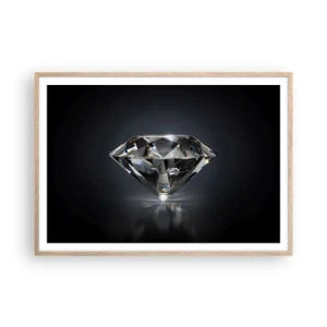 Plagát v ráme zo svetlého duba - Best girls friend - 100x70 cm