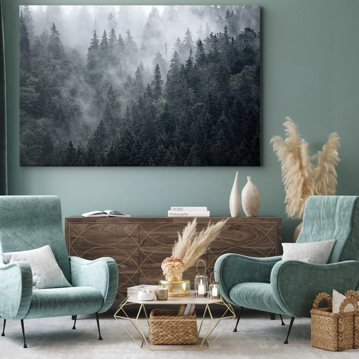 Obraz na plátne - Lesné svitania - 120x80 cm
