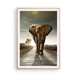 Plagát v ráme zo svetlého duba - A vôbec nie v sklade porcelánu - 70x100 cm