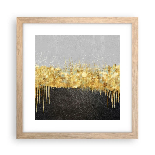 Plagát v ráme zo svetlého duba - Dovnútra a nahor - 30x30 cm