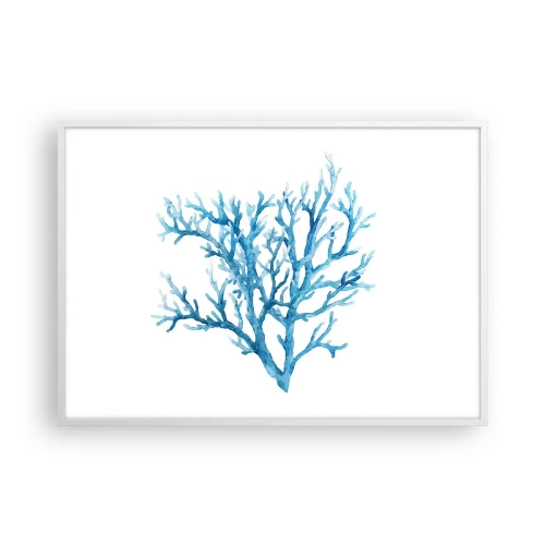 Plagát v bielom ráme - Morský filigrán - 100x70 cm