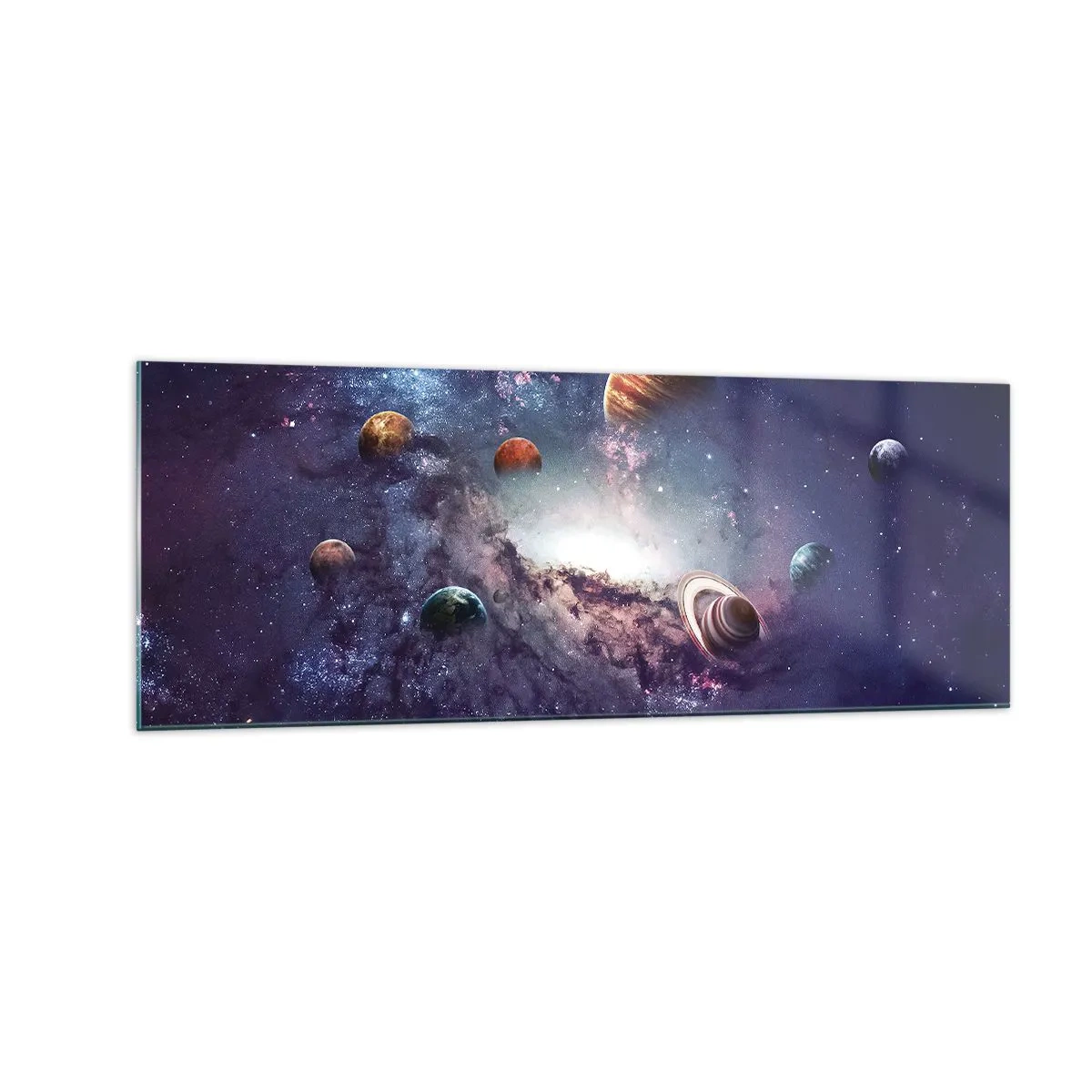Obraz na skle - Slnko a tanec - 140x50 cm