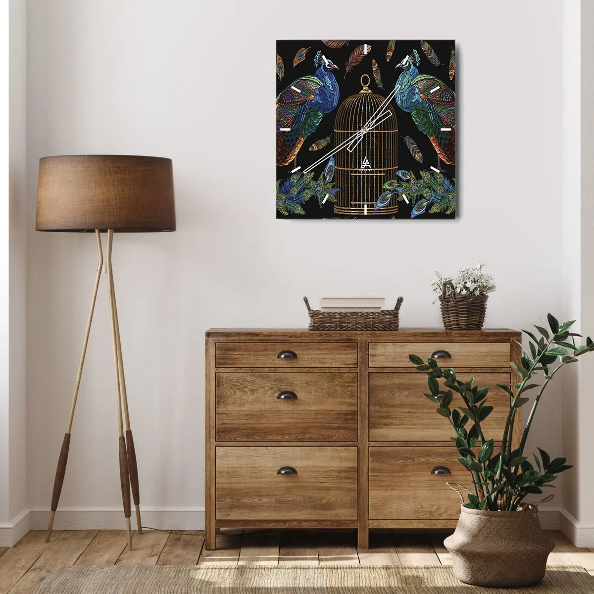 Nástenné hodiny - V kráľovskom rúchu - 30x30 cm