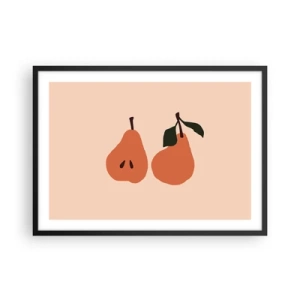 Plagát v čiernom ráme - Číra sladkosť - 70x50 cm