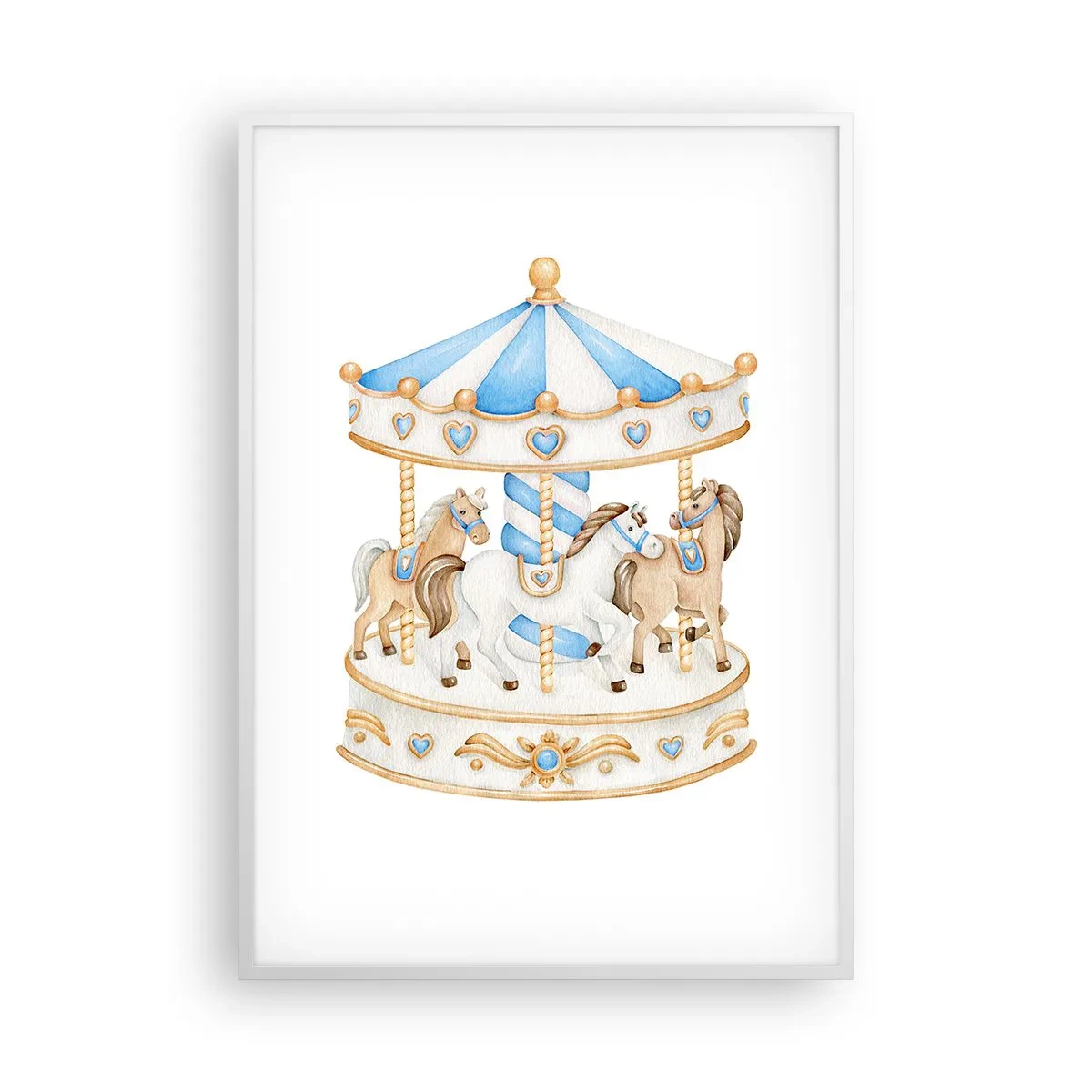 Plagát v bielom ráme - Sladké detstvo - 70x100 cm