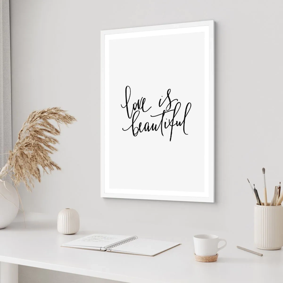 Plagát v bielom ráme - Prečítaj a zopakuj - 30x40 cm