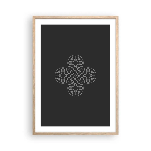 Plagát v ráme zo svetlého duba - V keltskom duchu - 50x70 cm