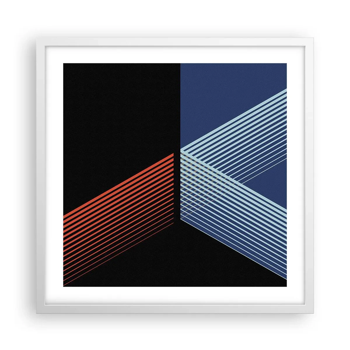 Plagát v bielom ráme - Jednoduchý príbeh - 50x50 cm